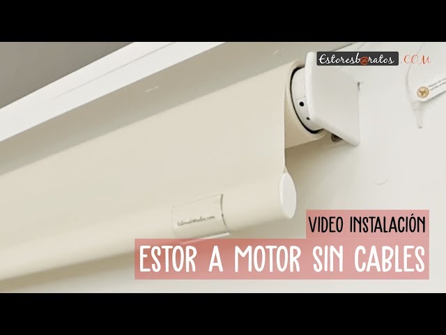 Estor motorizado sin cables / Duración de carga 8-12 meses 