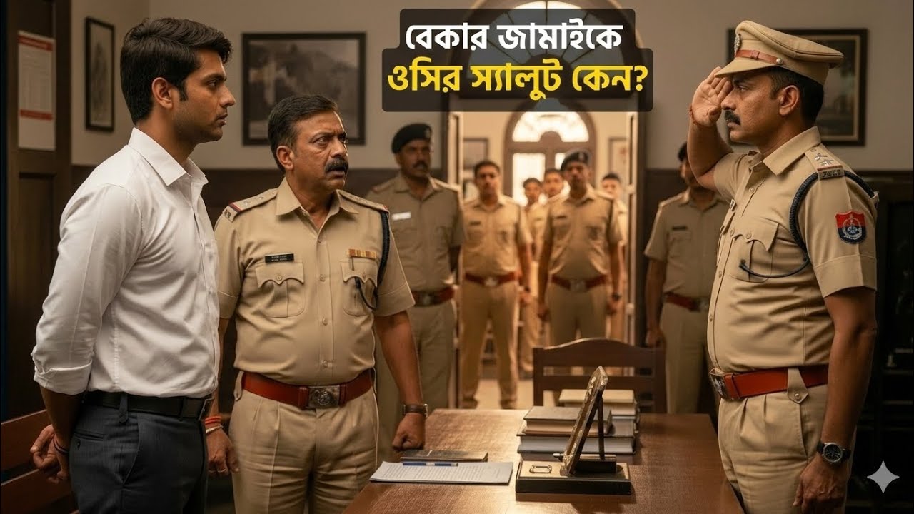 ভিখারি বলে তাড়িয়েছিলেন… আজ থানায় ঢুকতেই SP জামাইকে স্যালুট দিলেন শ্বশুর | Bangla Emotional Story