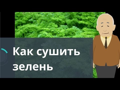 Как сушить зелень