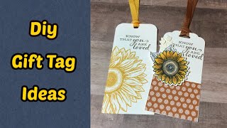Easy Diy Gift Tag Ideas/Create 10 gift Tags from one Sheet of Card Stock