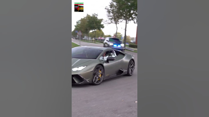 Lamborghini CHASED by the POLICE! 👮‍♂️
