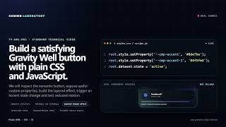 Build a satisfying Gravity Well button with plain CSS and JavaScript.