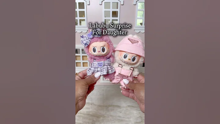 Surprising my daughter with her first Labubu! #labubu #unboxing #popmart #momlife #toys #dollhouse