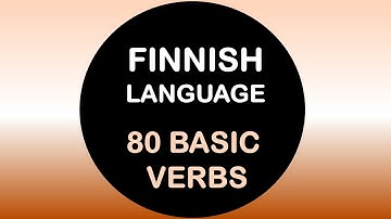 LEARN FINNISH | 80 BASIC VERBS - WITH NEGATIONS