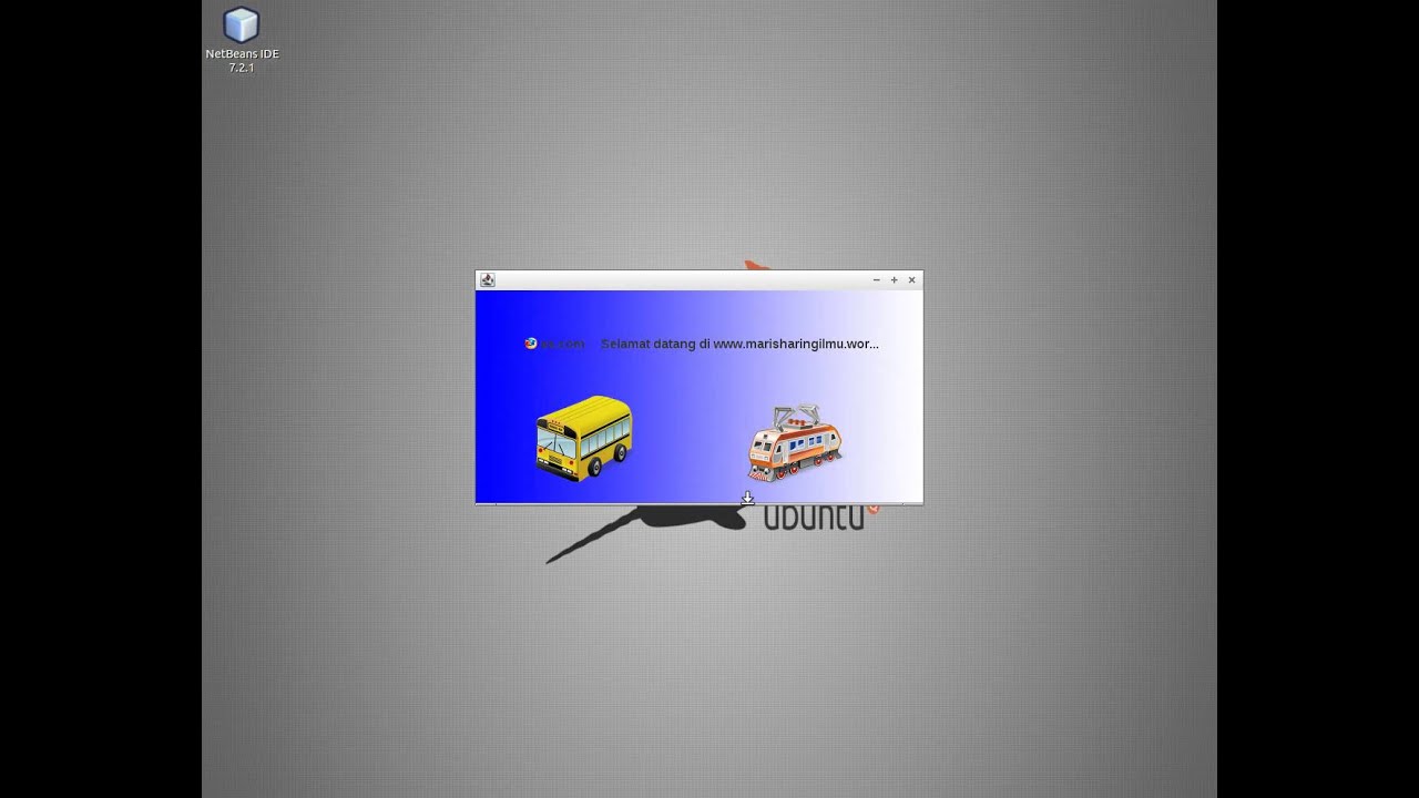 Running Text Java Swing - YouTube