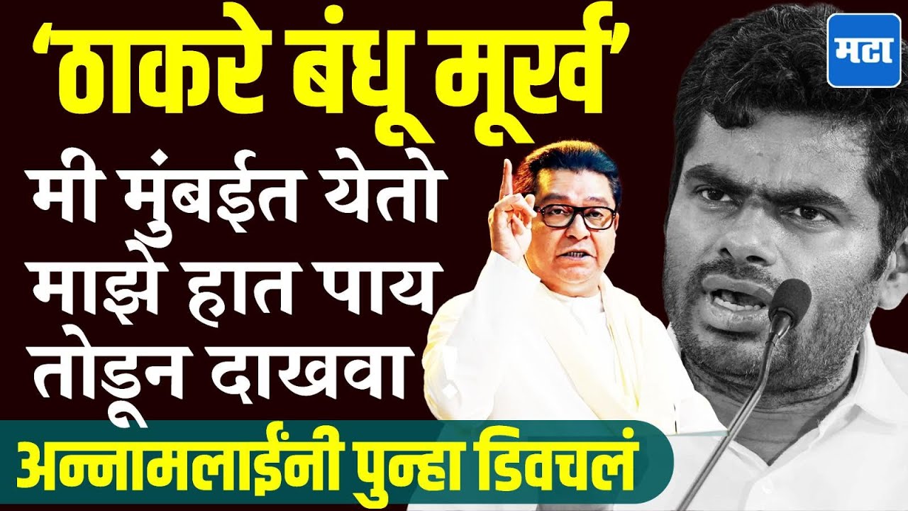 Annamalai Vs Thackeray : अण्णामलाईंच्या वक्तव्यानं तमिळींचं मतदान भाजपकडे ? वादात कोणाचा फायदा ?