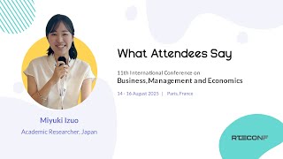 Testimonials from RTECONF Participants | Miyuki Izuo, Academic Researcher