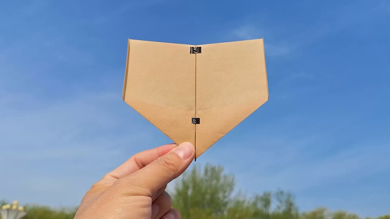 55-second flight! Fold ultra-strong paper airplane
