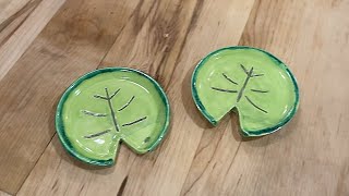 How to Make Ceramic Lily Pad Coasters! How to Make Ceramic Lily Pad Coasters!