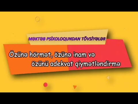 Video: Özünə Hörmət Və Bunun Bizim üçün Necə Məhv Edildiyi. Zəhərli Bir Mühiti Necə Izləmək Və Atmaq Olar