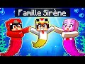 Adopt par une famille de sirne sur minecraft 