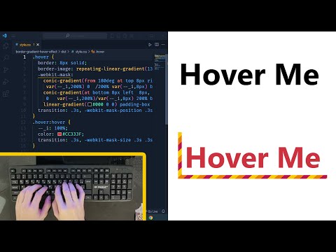 Creating Stunning Border Gradient Hover Effects with HTML and CSS | Step-by-Step Tutorial