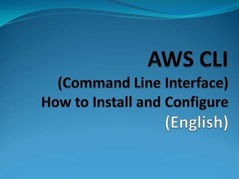AWS CLI How to connect AWS via CLI (English)