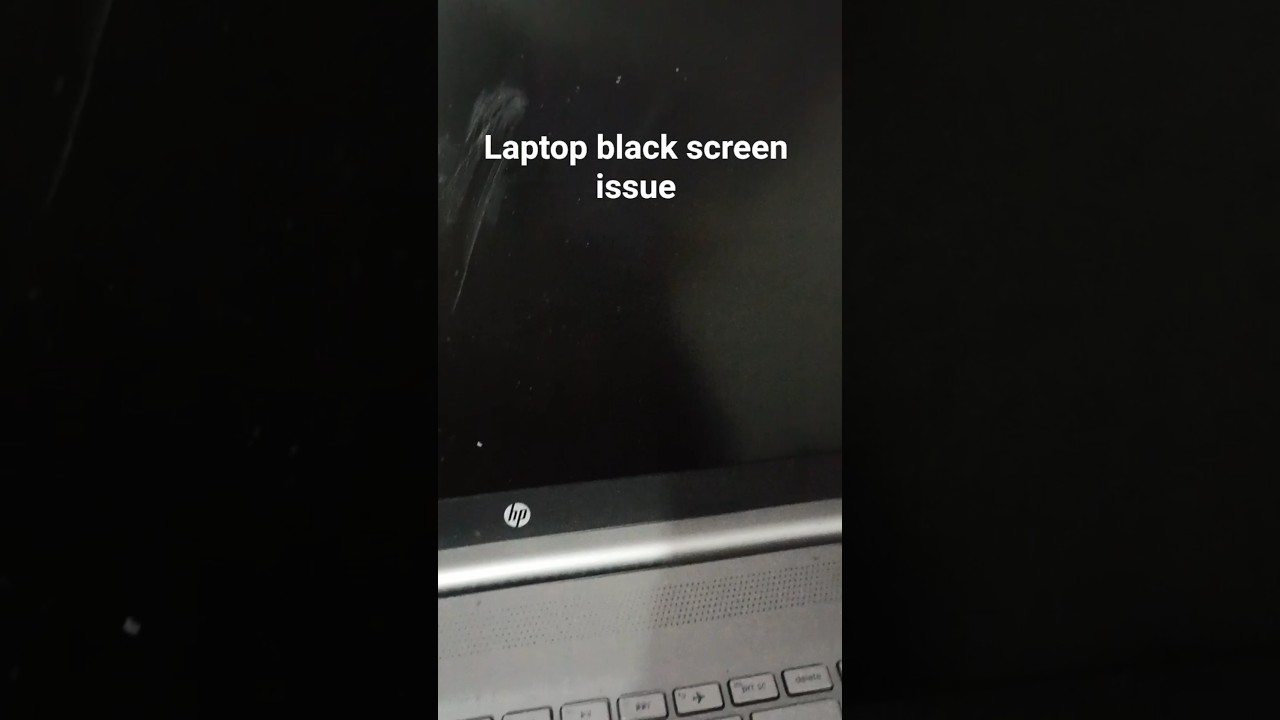 Laptop black screen issue! How to resolve laptop black screen issue # ...