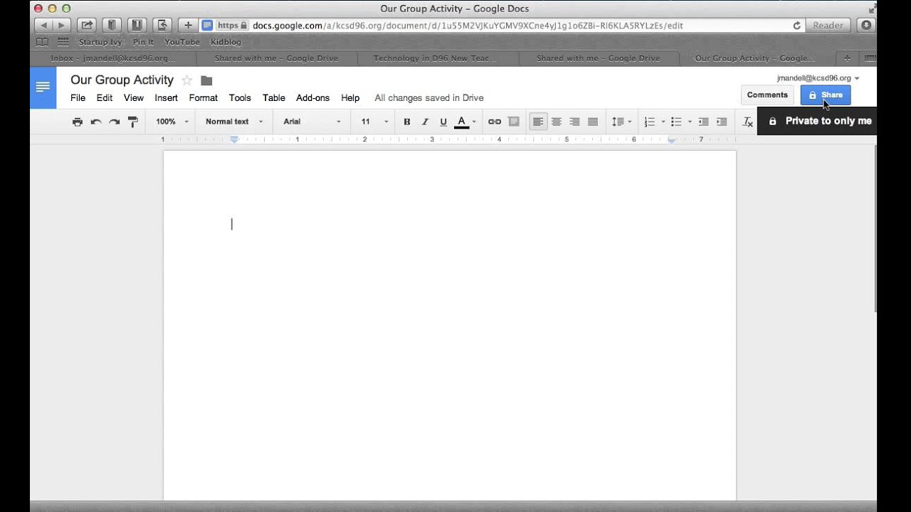 Create & Share Google Docs - YouTube