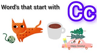Day 3|words that start with key C⭐⭐|c for cat c for car @Fatimakidslearning screenshot 5