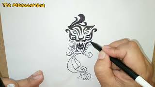 Cara menggambar tato Kazutora Tokyo Revengers Cara menggambar tato Kazutora Tokyo Revengers