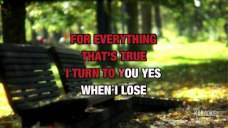 I Turn To You in the style of Christina Aguilera, karaoke video version with lyrics