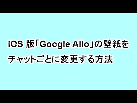 Ios版 Google Allo の壁紙をチャットごとに変更する方法 Google Help Heroes By Jetstream