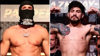 Balaclava-clad Logan Paul and Danis narrowly avoid clash as they’re ushered into CAGE at weigh in
