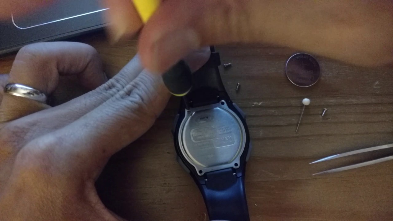 Timex Ironman Triathlon Battery Change T5K779 Time lapse - YouTube