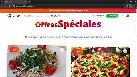 Restaurant Project sous Laravel pour le backend et React + Tailwindcss pour le frontend