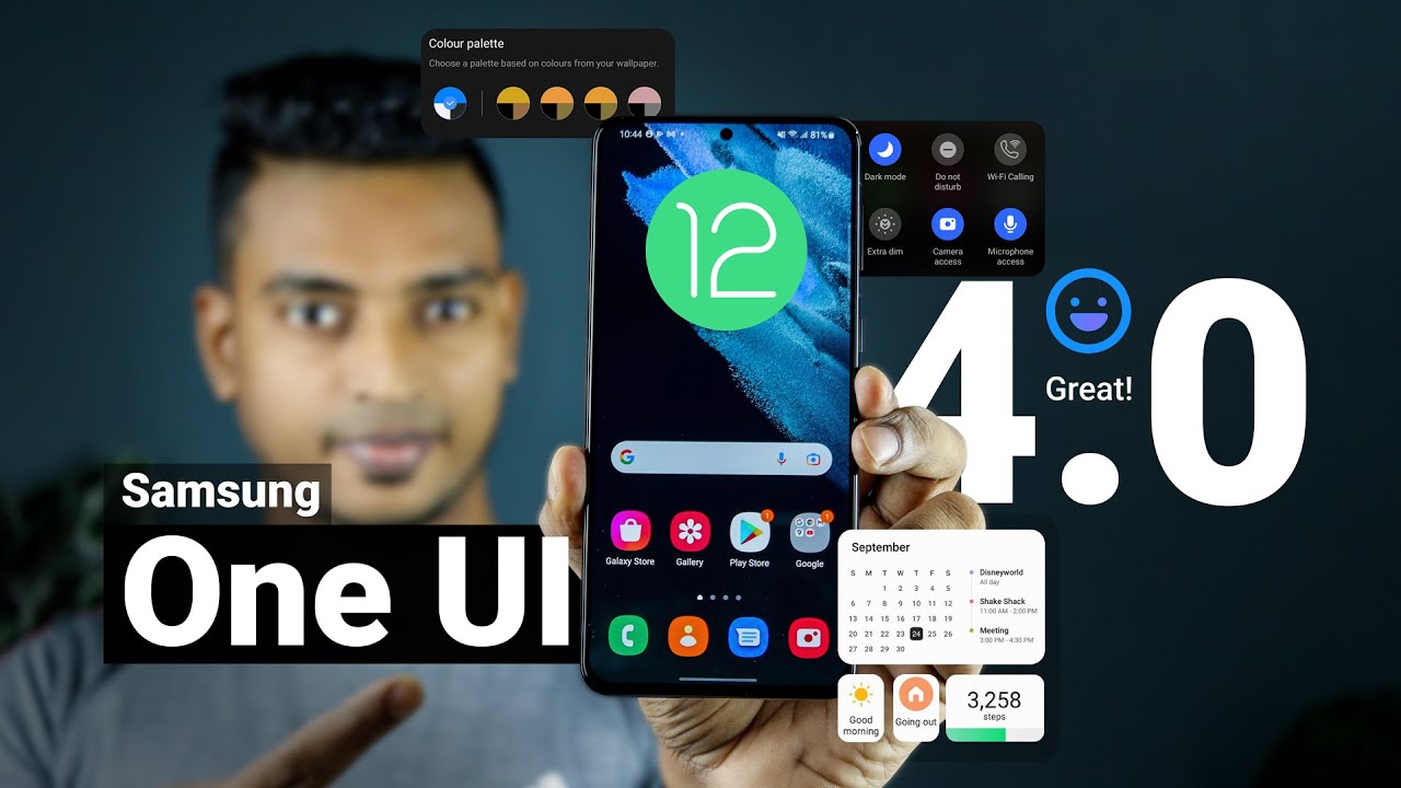 Samsung One UI 4.0 with Android 12 New Update in Sinhala | Cool New ...