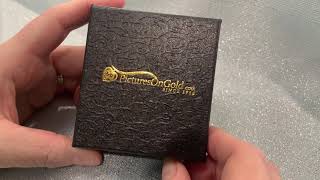 PicturesOnGold.com Build Your Own Custom Sterling 2 Photo Heart Locket Unboxing