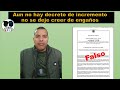 Aun no hay decreto de aumento, pero se cree que casi salen.
