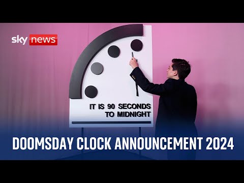 Doomsday Clock set at 90 seconds to midnight - amid 'unprecedented level of risk'