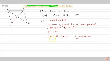 If the diagonals of a parallelogram are perpendicular, then it is a rhombus.