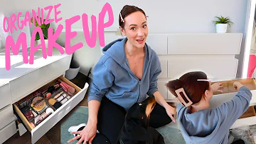 Organizing My Makeup Collection + New Vanity Desk!!!!