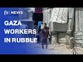 Laboure Day in Gaza: workers clear rubble to survive