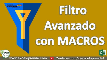 Filtro Avanzado con MACROS | Excel Aprende