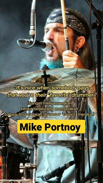 Mike Portnoy 'Quote's' (Terjemahan) #mikeportnoy #dreamtheater #a7x #quotes