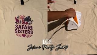 DIY Safari Party Shirts (FAIL) | Avery Light Fabric Transfer Paper| NO CRICUT NEEDED| Chrissy Daily 