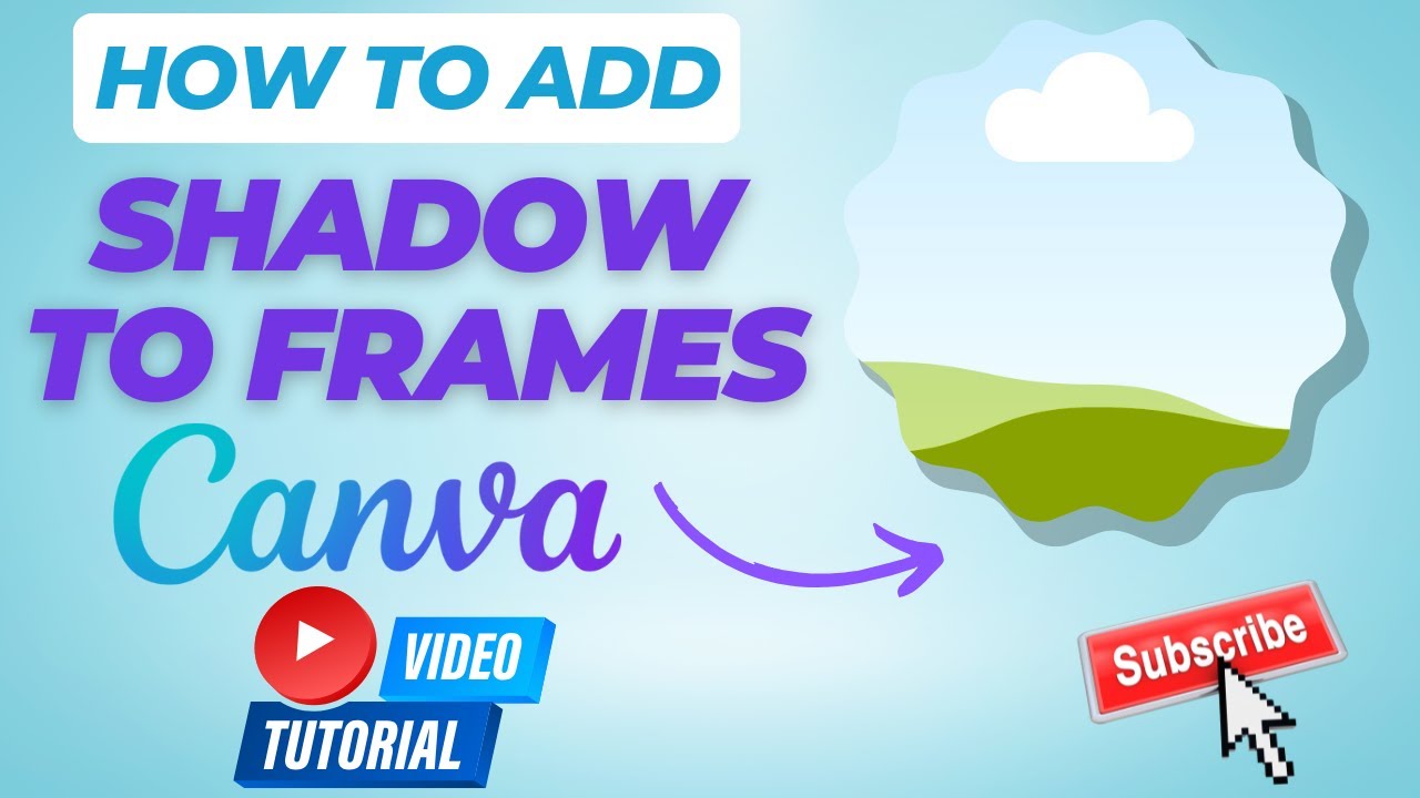 How to add Shadow to Frames in Canva