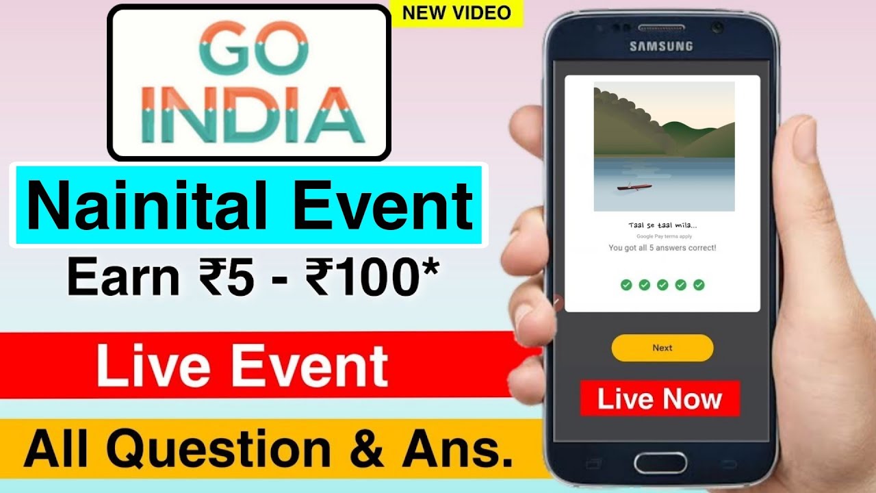 Google Pay Go India Nainital Event Answer | Go India New Event Answer | NAINITAL EVENT ANSWER TODAY