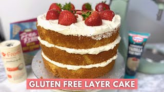 Gluten Free Layer Cake Recipe | How to make gluten free cakes light and fluffy | Gluten free baking