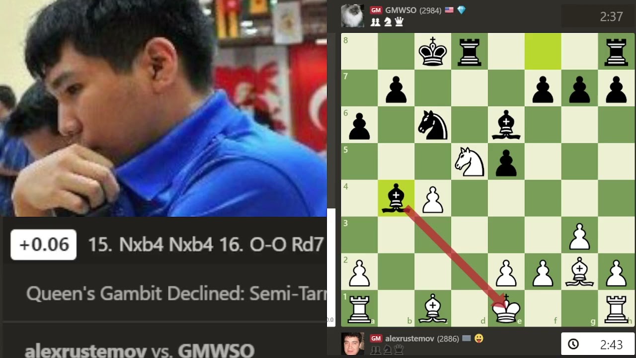 Alert !! Wesley So Checkmates Alexander Rustemov in a4 - YouTube