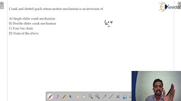 Practice Question 3: QRMM | Simple Mechanism | GATE Theory of Machines and Vibrations
