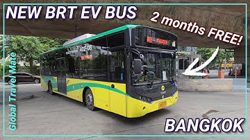 BANGKOK BRT Line with Electric EV Bus 🇹🇭 Thailand