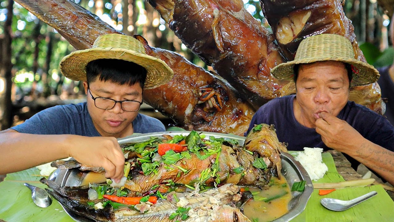 สุดยอดฝีมือพ่อ !! หมวกไม้ไผ่สุดเจ๋ง เมนูนี้ทำครั้งแรก l ครัวป่าไผ่ SAN CE