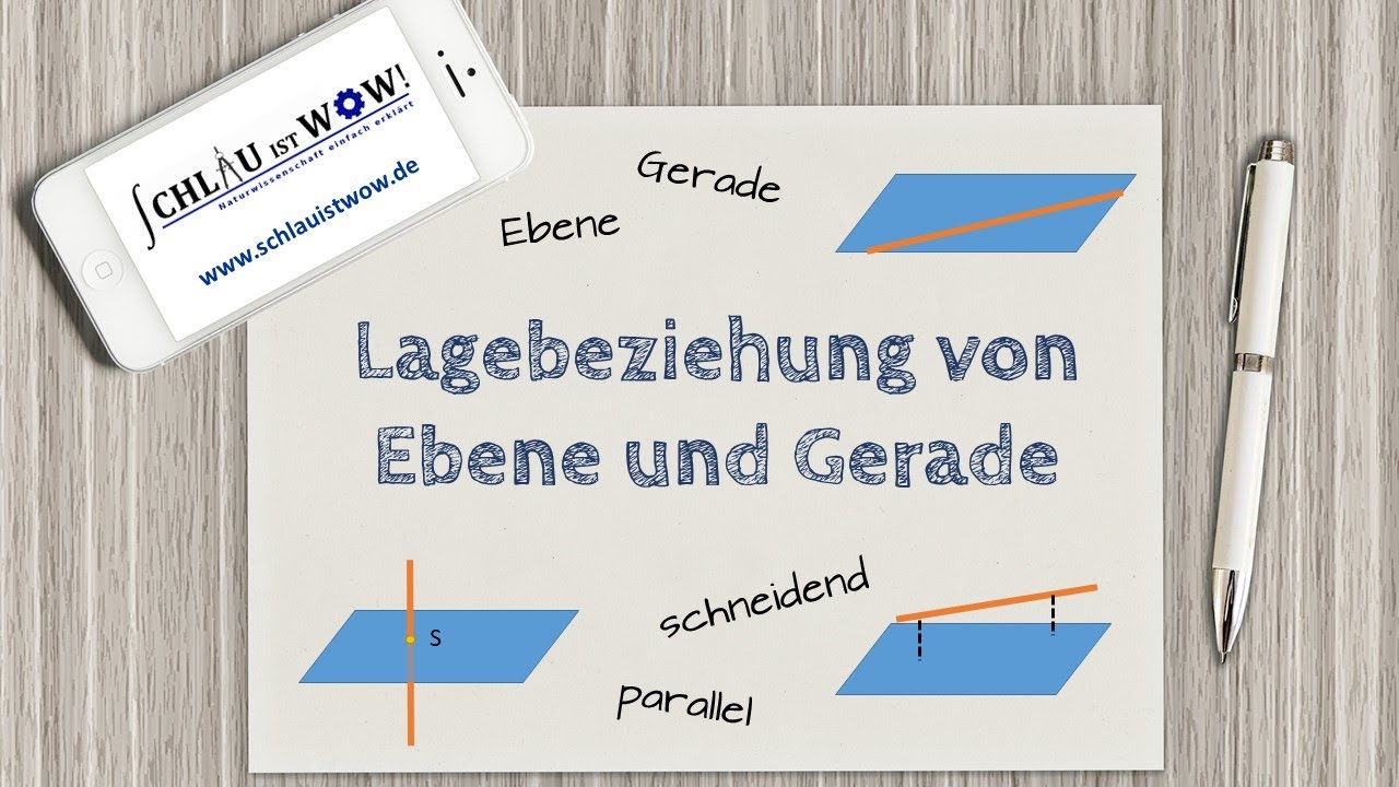 Lagebeziehung von Ebene und Gerade - YouTube