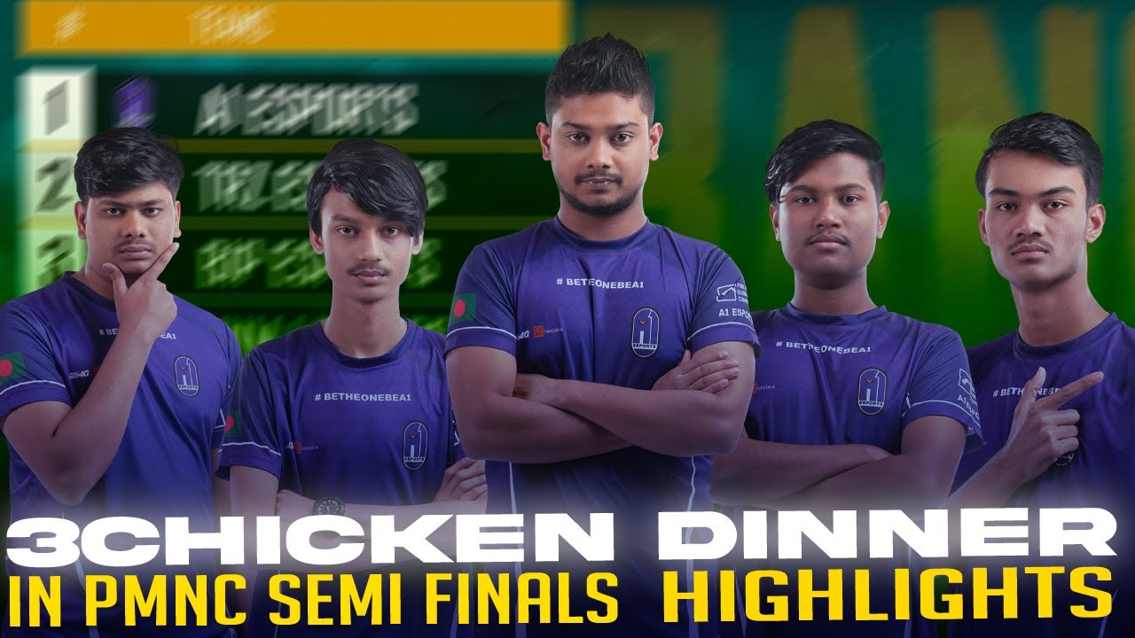 3 CHICKEN DINNER HIGHLIGHTS | PMNC SEMI FINALS | A1ESPORTS