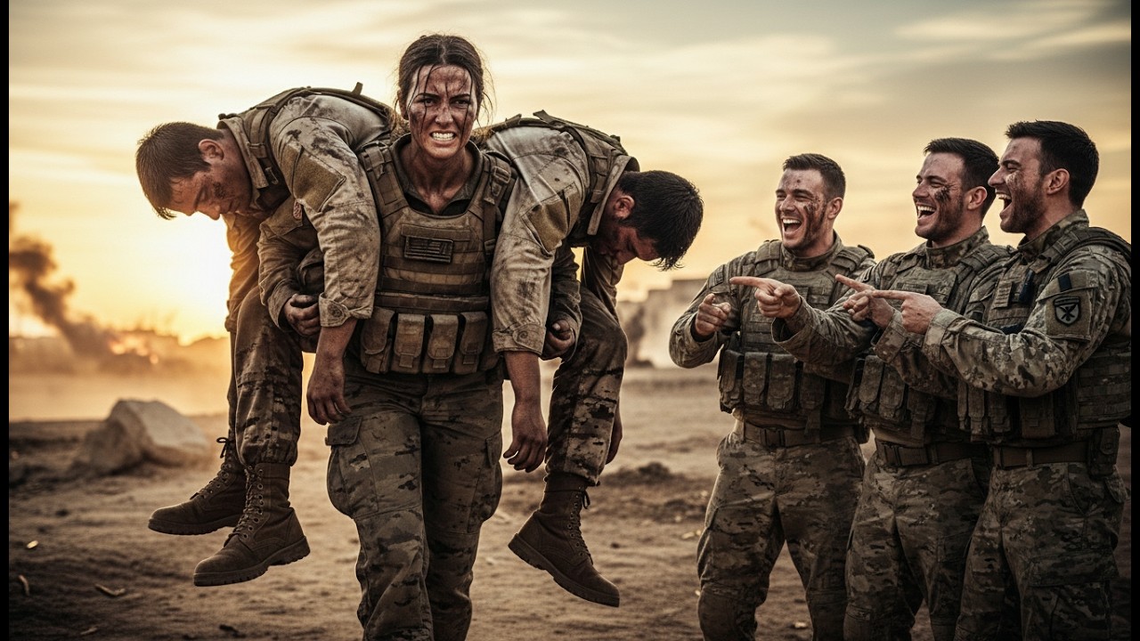 “They Laughed at Her Strength” — Until She Carried Two Soldiers Out of Danger