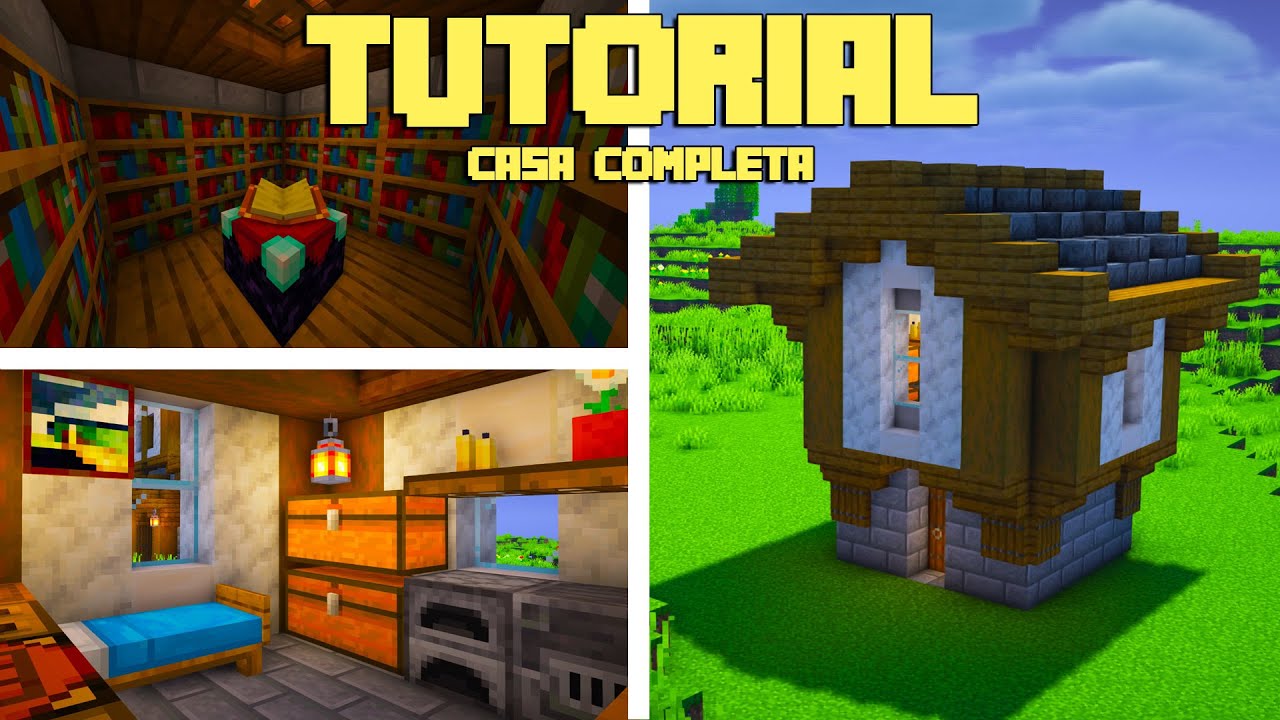 ⚒️ Minecraft Tutorial  Casa Inicial (Para Survival) 🏡 