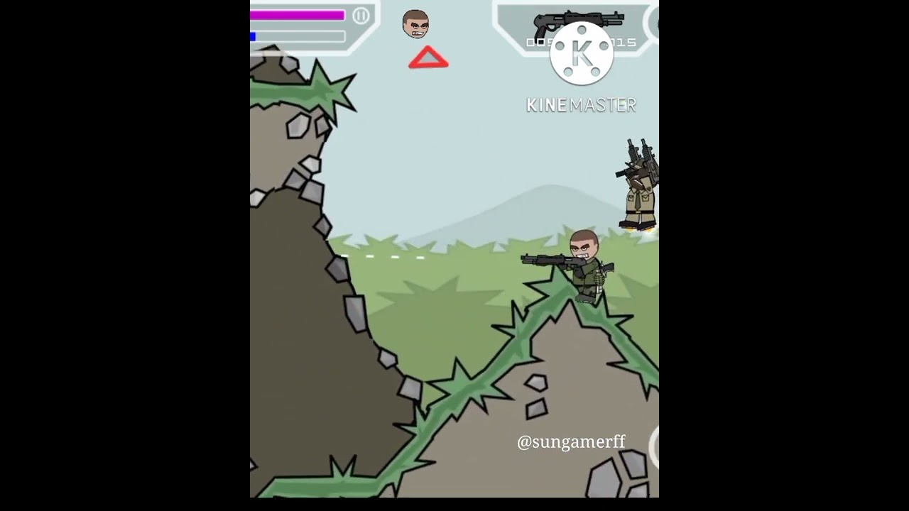 Mini militia Game !!Next level gameplay video!! Sun gamer ff 