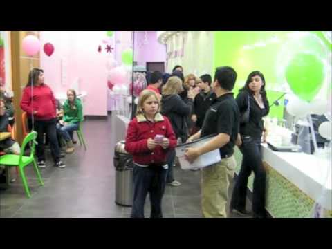 Jessica Wins iPod Nano at Yogurtland