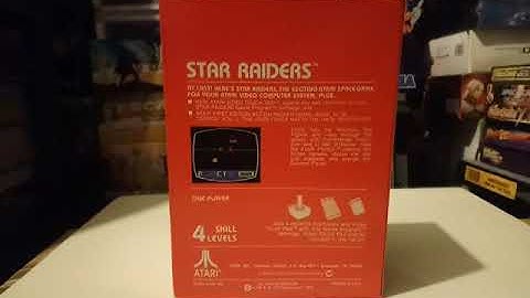 STAR RAIDERS Atari 2600 Video Computer System Game Program PAL Region Version Box Back 28.12.19